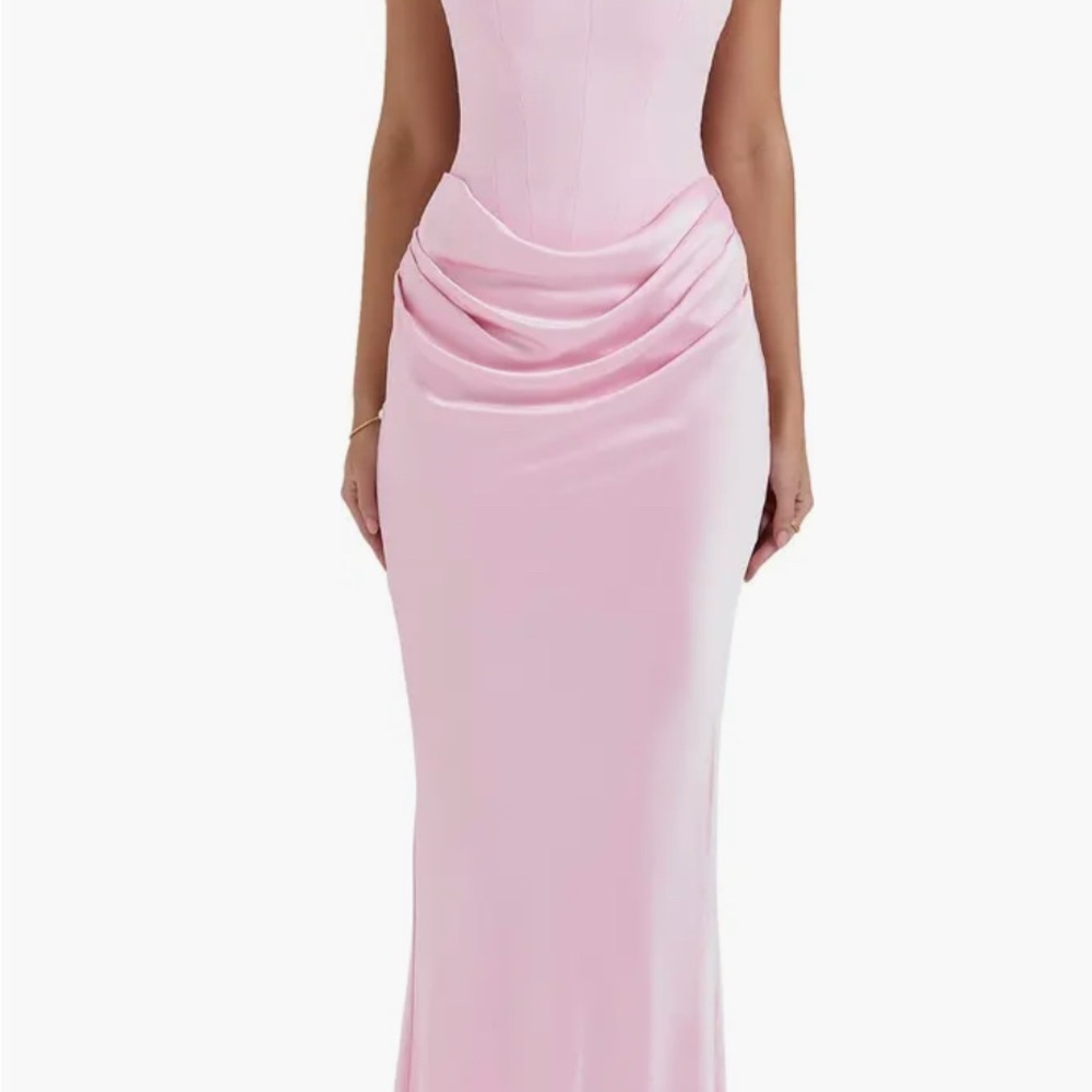 Elegant Pink Evening Gown